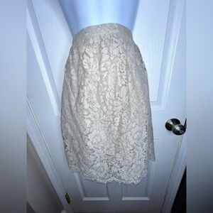 NWOT Jenny Yoo Collection Womens 4 Anthropologie BHLDN Lydia Lace A-Line Skirt S